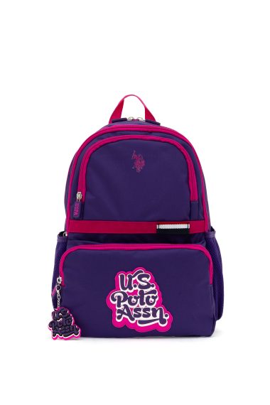 کیف مدرسه  بنفش  استاندارد فیت  دخترانه یو اس پولو | US POLO ASSN