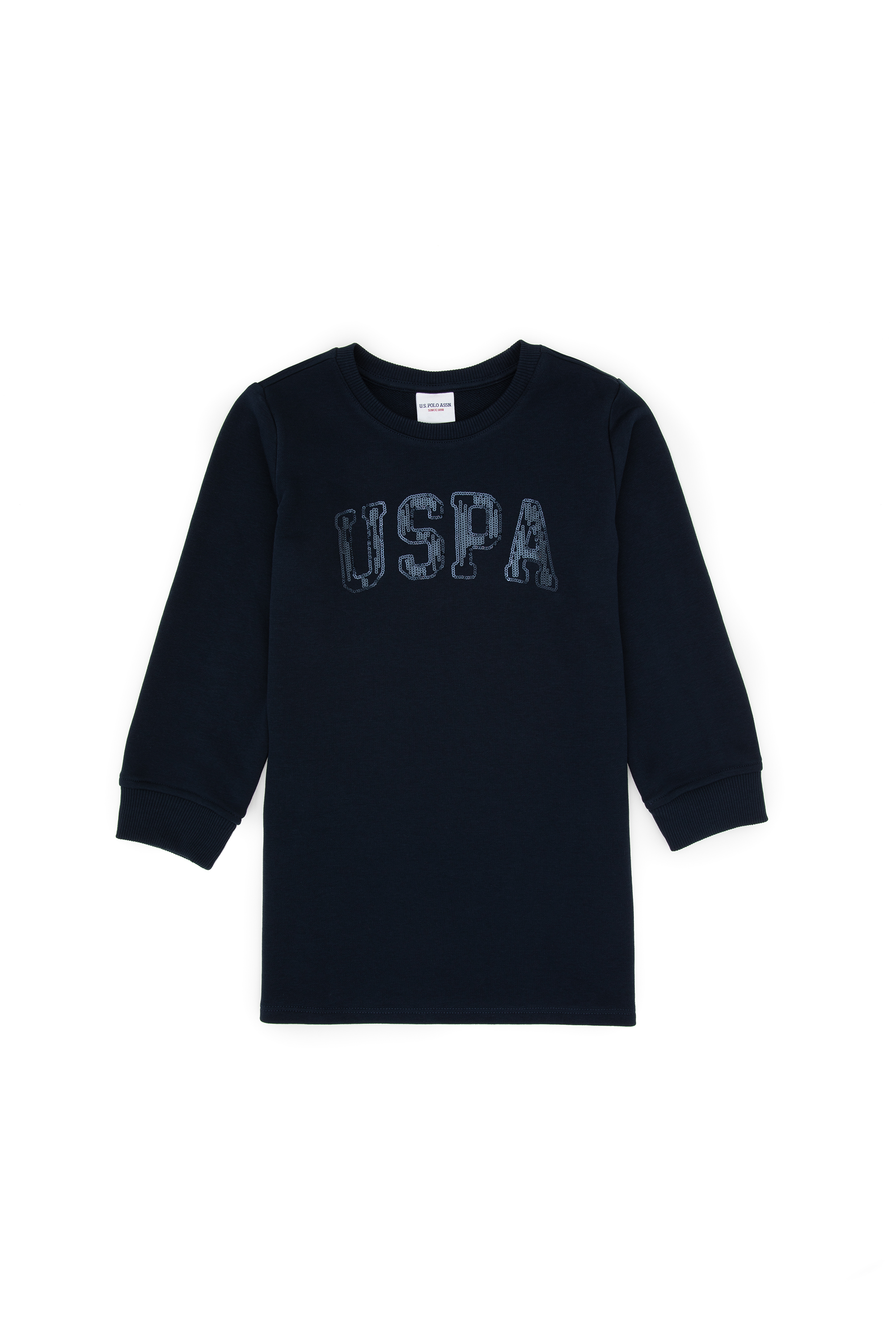 لباس بلند لاجورد ریلکس دخترانه یو اس پولو | US POLO ASSN