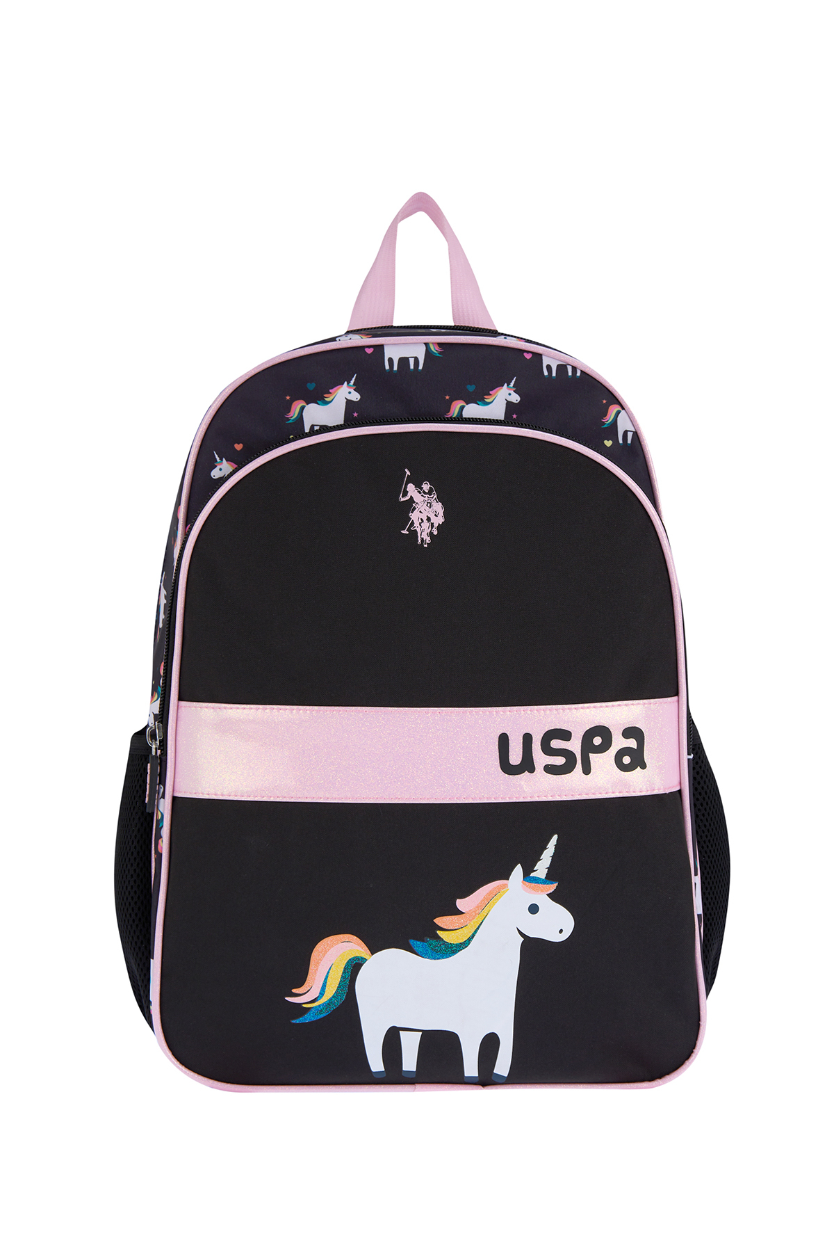 کیف مدرسه دخترانه طرح دار | یو اس پولو U.S. Polo Assn. PLCAN25037