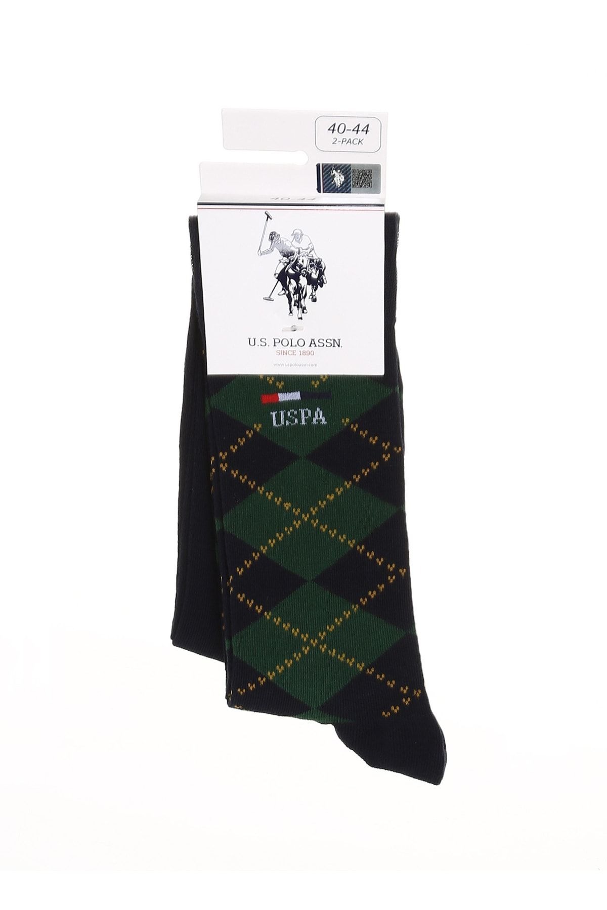 جوراب مردانه شطرنجی | یو اس پولو U.S. Polo Assn. 50295654002