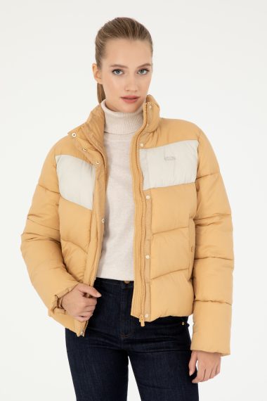 کاپشن  شتری  Crop Top  زنانه یو اس پولو | US POLO ASSN