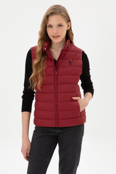 جلیقه  بورگاندی  BASIC  زنانه یو اس پولو | US POLO ASSN