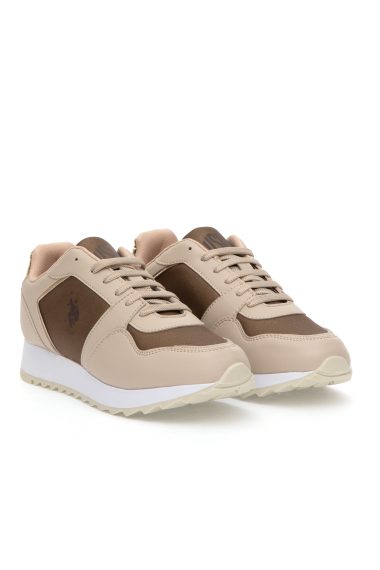 کفش ورزشی  بژ  استاندارد فیت  زنانه یو اس پولو | US POLO ASSN