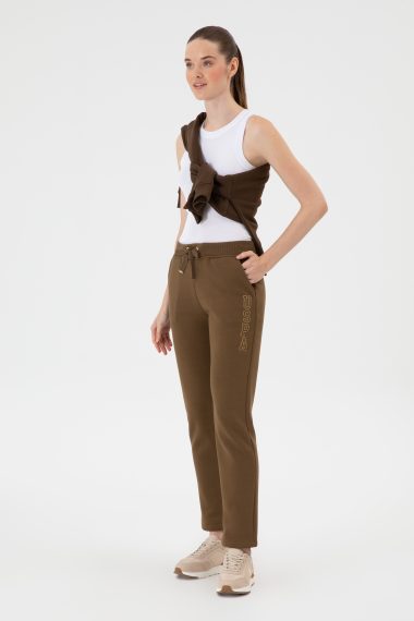 شلوار ورزشی  خاکی  رگولار  زنانه یو اس پولو | US POLO ASSN