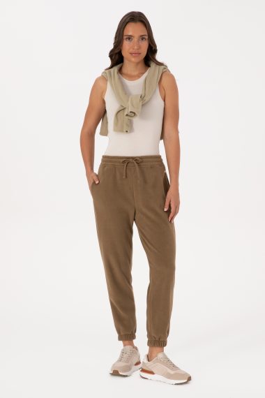 شلوار ورزشی جاگر  خاکی  رگولار  زنانه یو اس پولو | US POLO ASSN