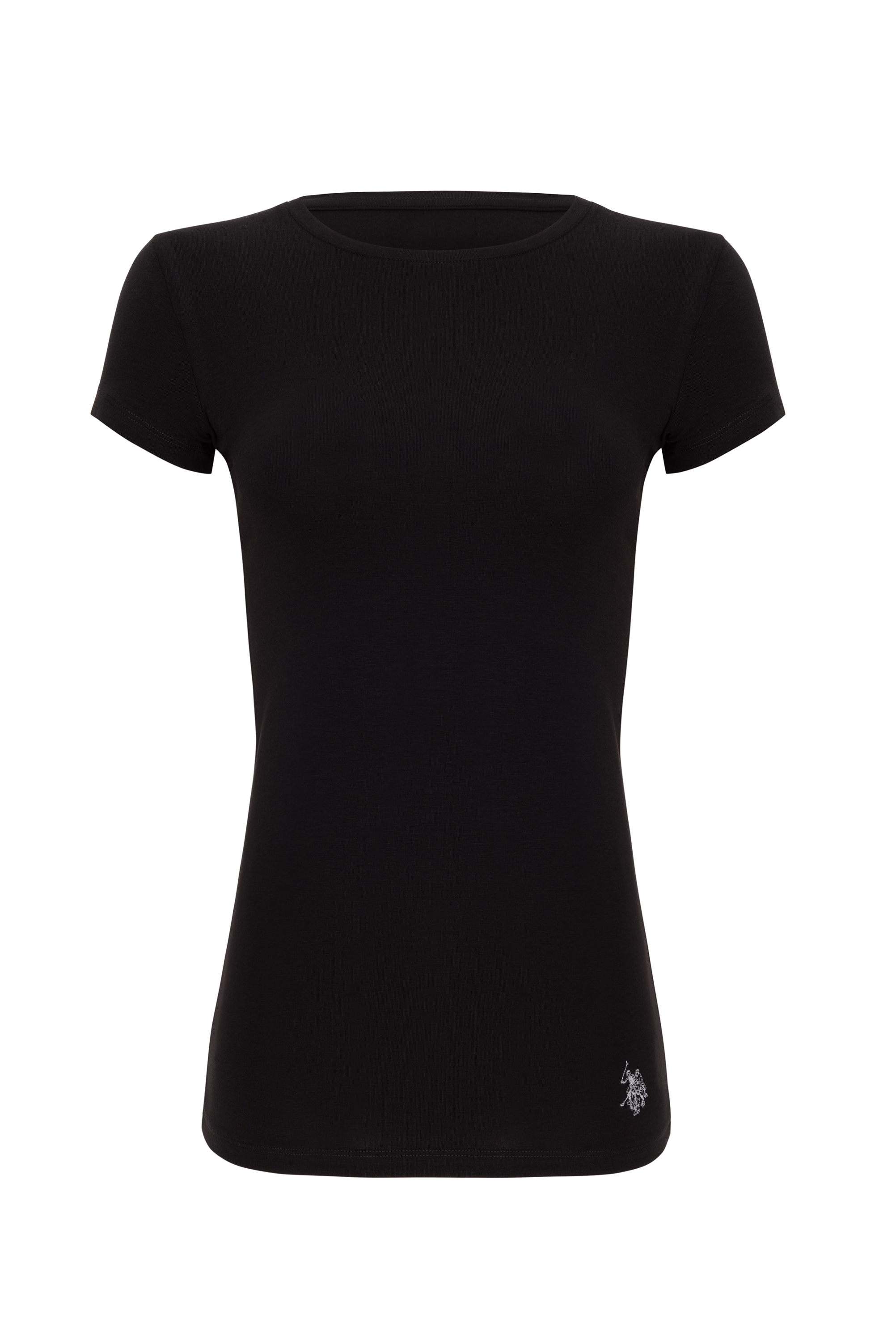 زیرپیراهنی سیاه استاندارد فیت زنانه یو اس پولو | US POLO ASSN