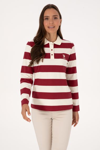سویشرت  قرمز  رگولار  زنانه یو اس پولو | US POLO ASSN