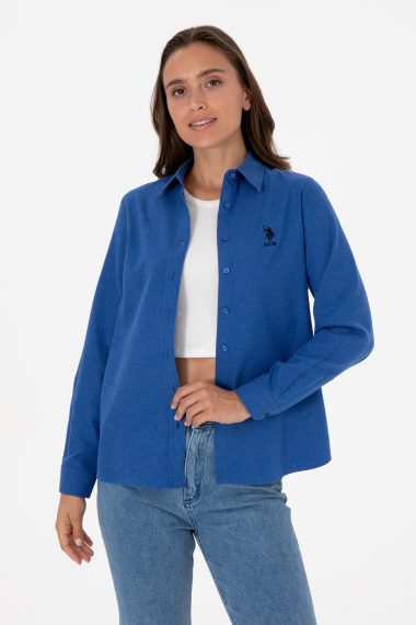 پیراهن  آبی  رگولار  زنانه یو اس پولو | US POLO ASSN