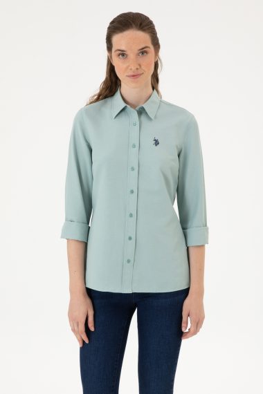 پیراهن  نعناعی  اندامی  زنانه یو اس پولو | US POLO ASSN