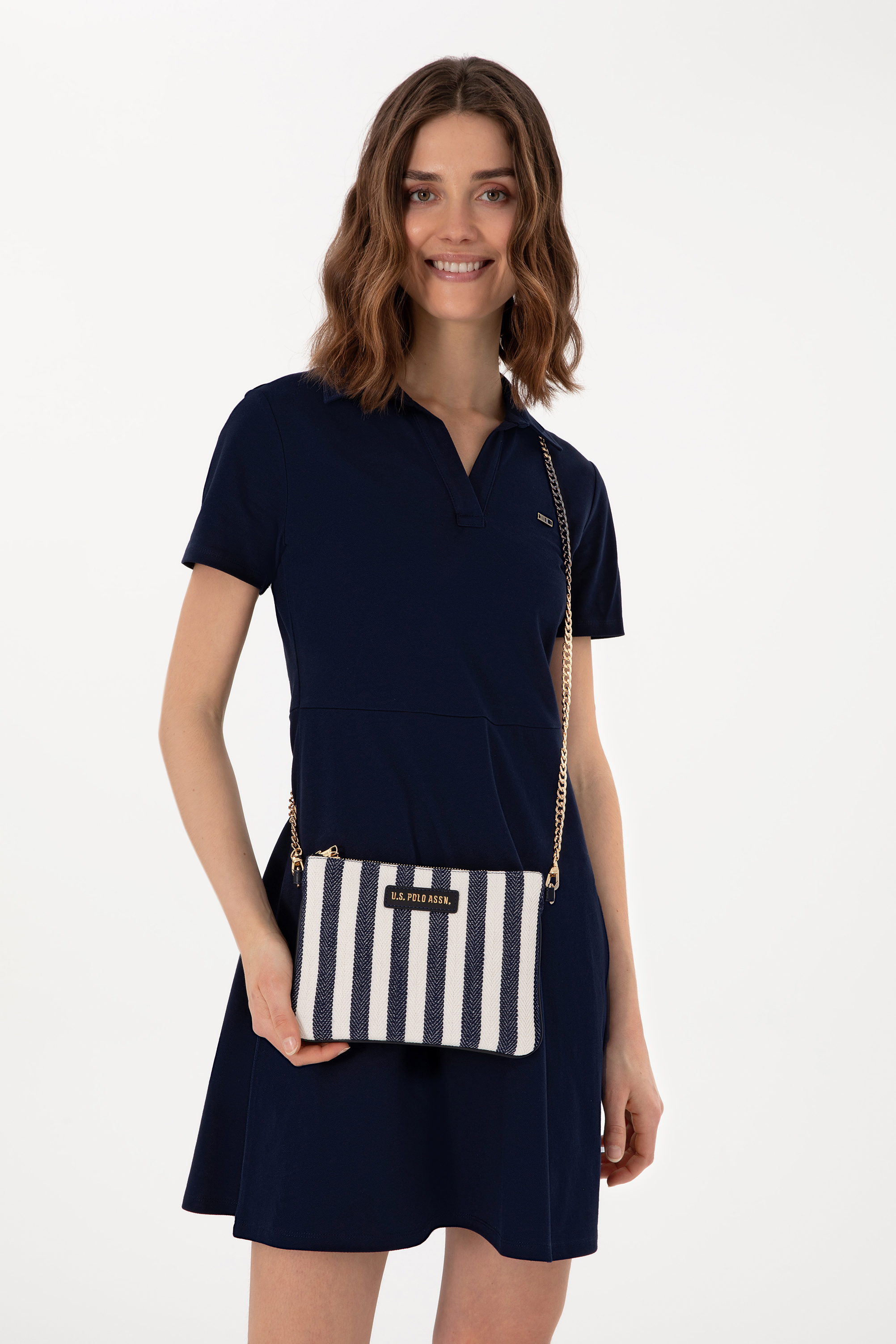 کیف دستی لاجورد استاندارد فیت زنانه یو اس پولو | US POLO ASSN