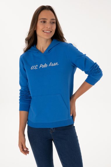 سویشرت هودی  آبی تیره  رگولار  زنانه یو اس پولو | US POLO ASSN
