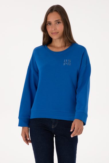 سویشرت  آبی تیره  Oversize  زنانه یو اس پولو | US POLO ASSN