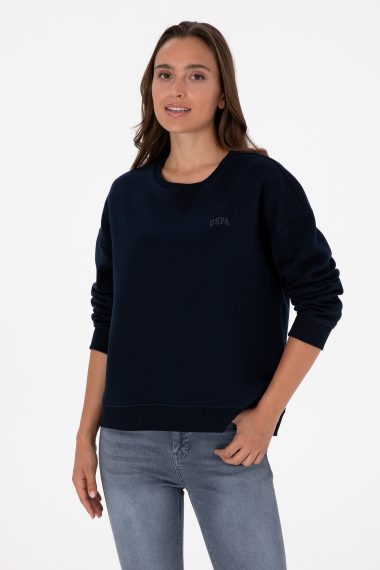 سویشرت  لاجورد  Oversize  زنانه یو اس پولو | US POLO ASSN