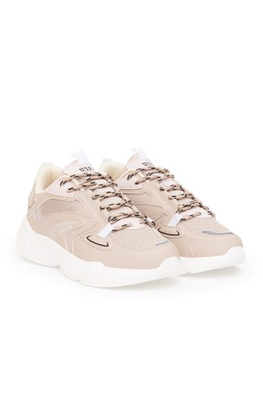 کفش ورزشی  بژ  استاندارد فیت  زنانه یو اس پولو | US POLO ASSN