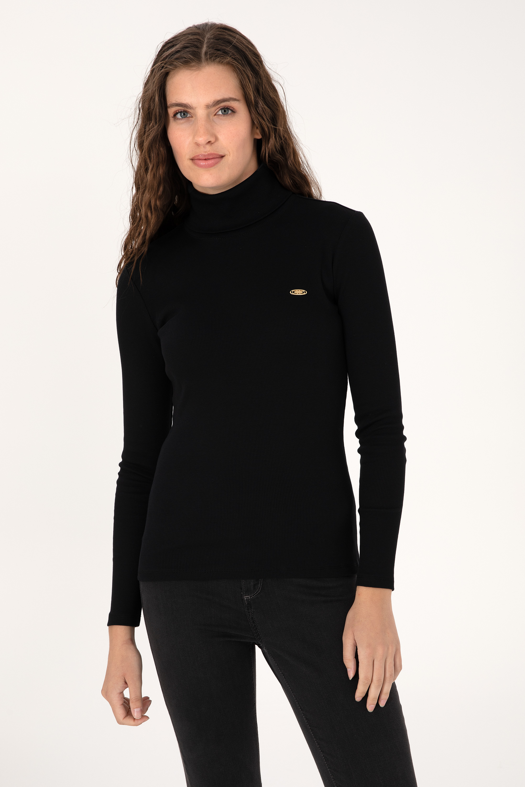 سویشرت سیاه اندامی زنانه یو اس پولو | US POLO ASSN