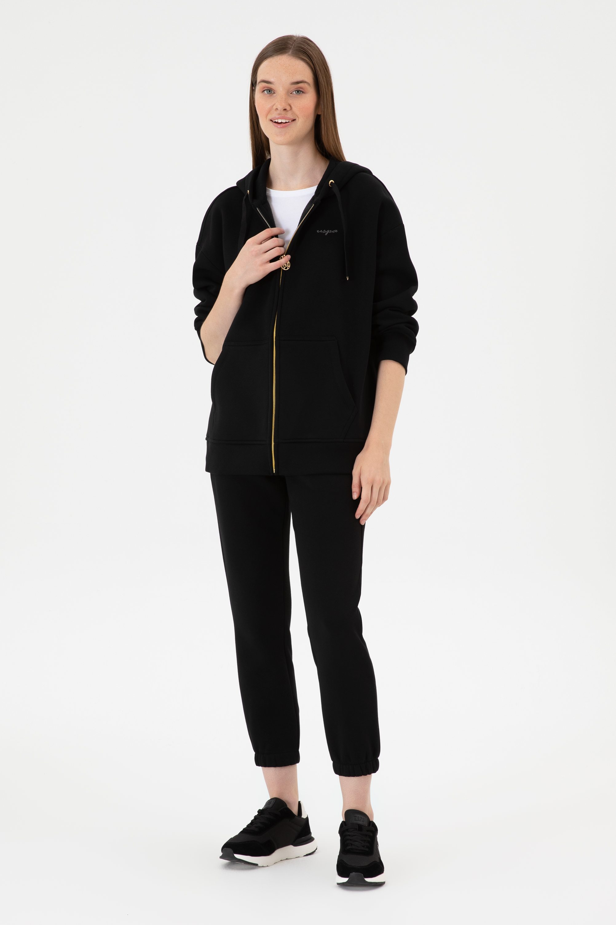 شلوار ورزشی جاگر سیاه رگولار زنانه یو اس پولو | US POLO ASSN