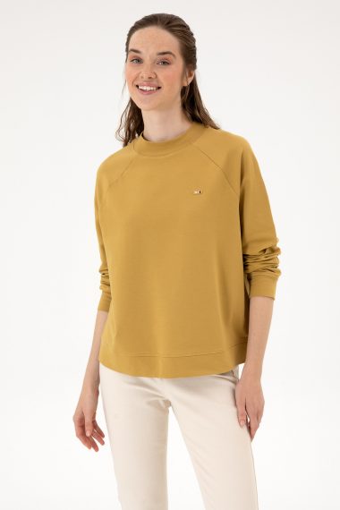 سویشرت  آبی نفتی  رگولار  زنانه یو اس پولو | US POLO ASSN