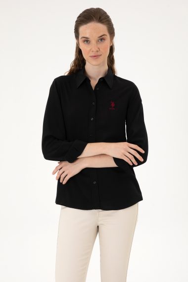 پیراهن  سیاه  اندامی  زنانه یو اس پولو | US POLO ASSN