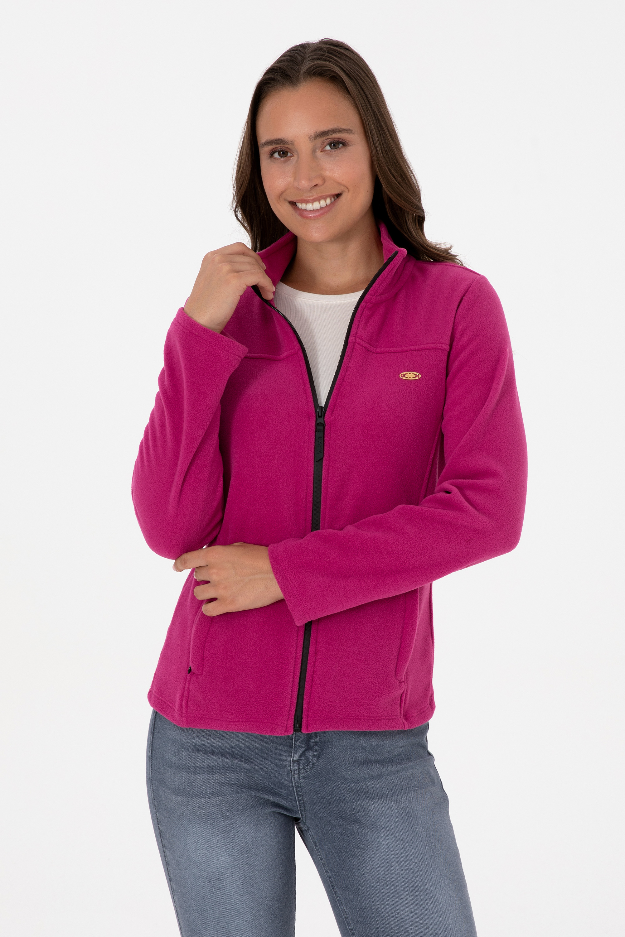 سویشرت ارغوانی رگولار زنانه یو اس پولو | US POLO ASSN