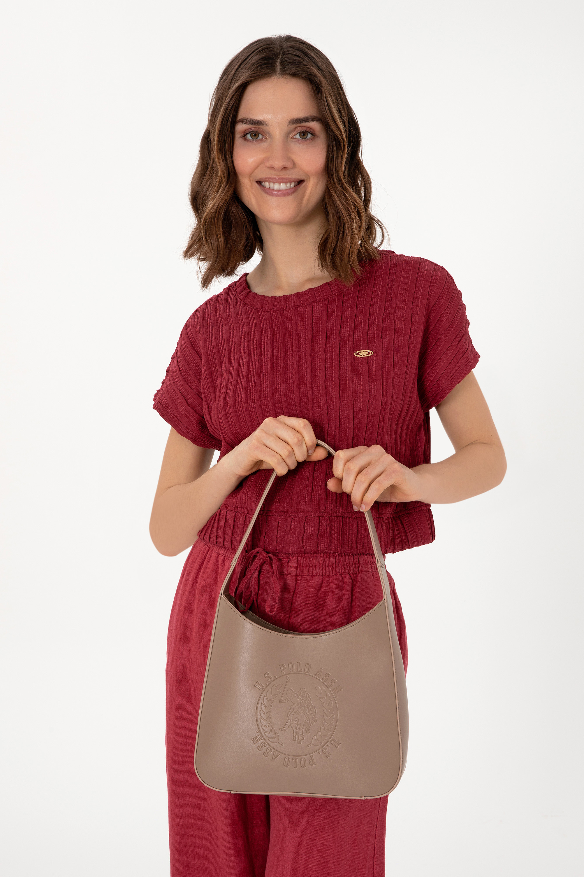 کیف رودوشی ویزون استاندارد فیت زنانه یو اس پولو | US POLO ASSN