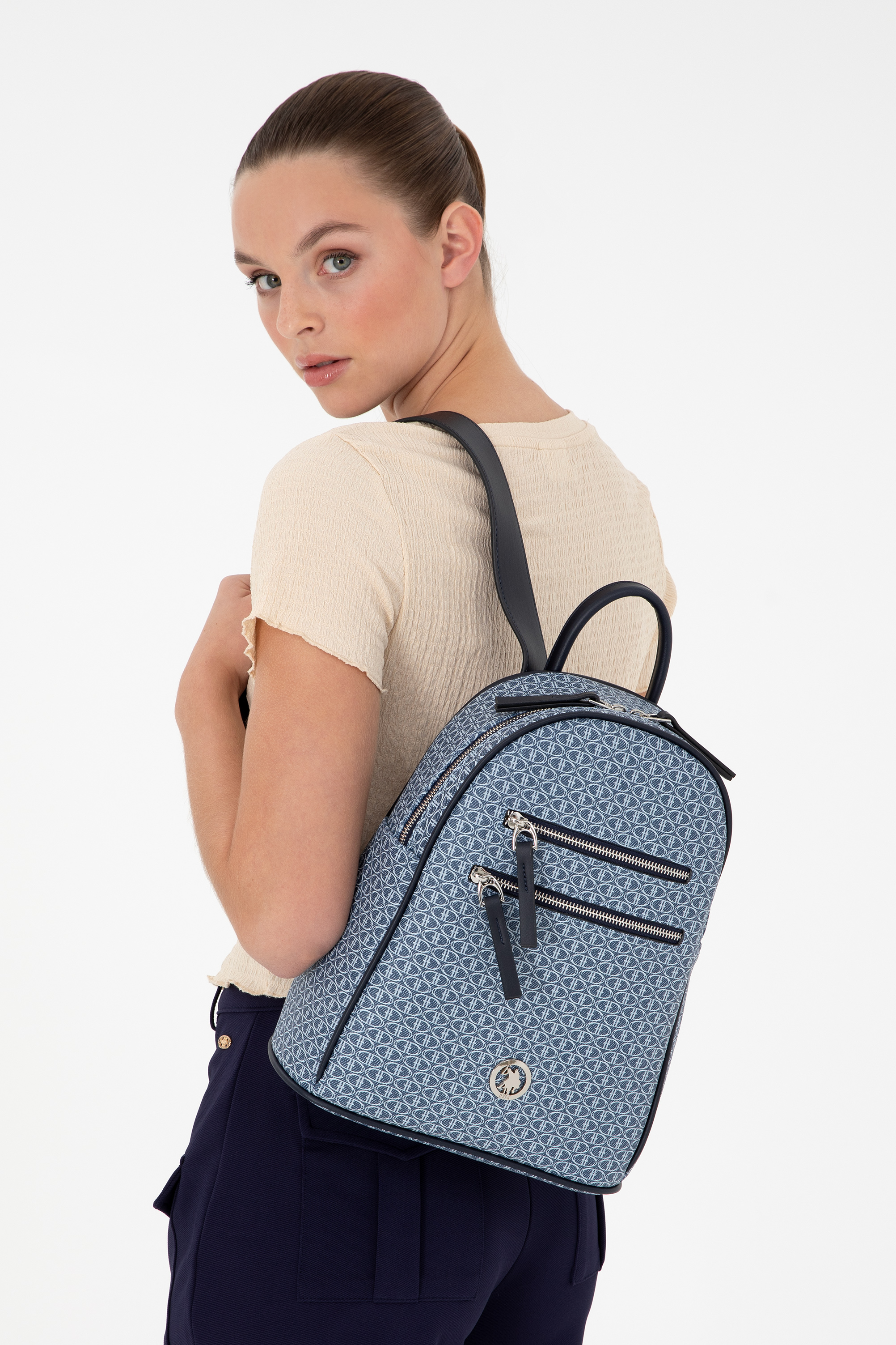 کوله پشتی دنیم استاندارد فیت زنانه یو اس پولو | US POLO ASSN