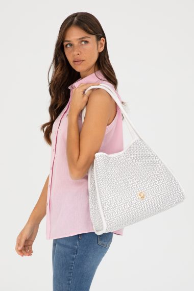 کیف رودوشی  سفید  استاندارد فیت  زنانه یو اس پولو | US POLO ASSN