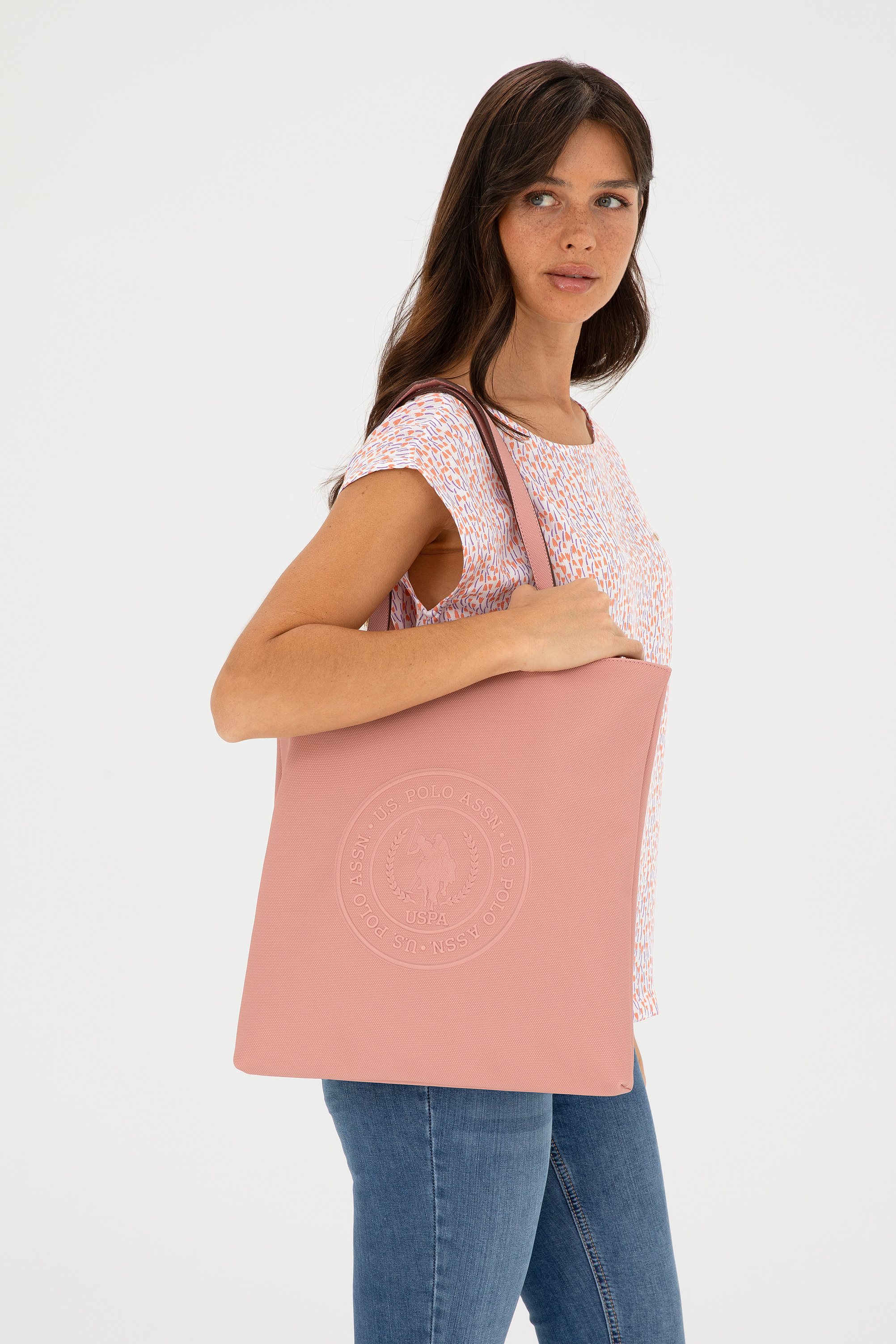 کیف رودوشی قهوه ای استاندارد فیت زنانه یو اس پولو | US POLO ASSN