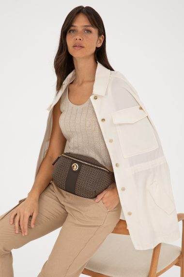 کیف کمری قهوه ای استاندارد فیت زنانه یو اس پولو | US POLO ASSN