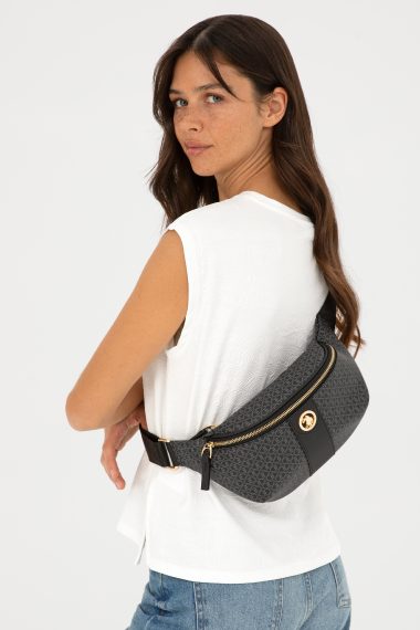 کیف کمری  سیاه  استاندارد فیت  زنانه یو اس پولو | US POLO ASSN