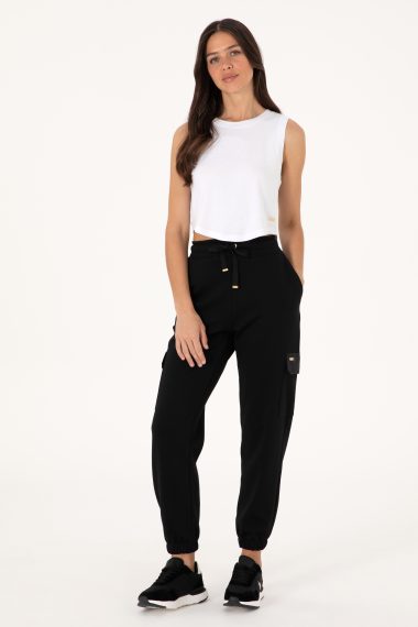 شلوار ورزشی جاگر  سیاه  جاگر  زنانه یو اس پولو | US POLO ASSN