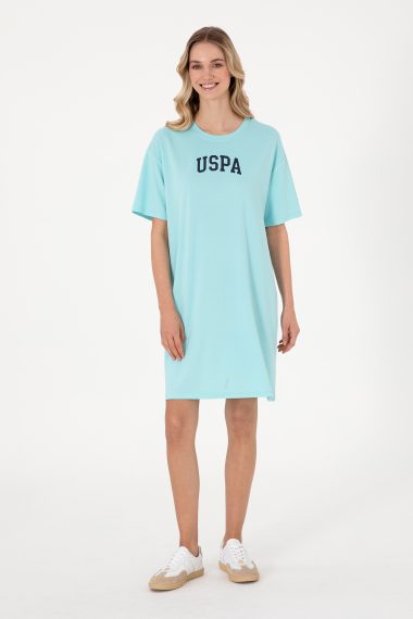 لباس بلند  نیلی  ریلکس  زنانه یو اس پولو | US POLO ASSN