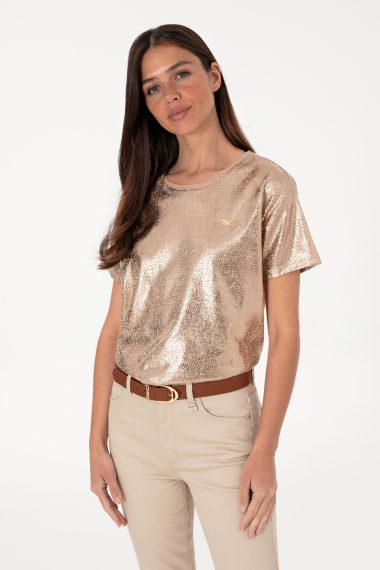تی شرت یقه گرد  چند رنگ  رگولار  زنانه یو اس پولو | US POLO ASSN