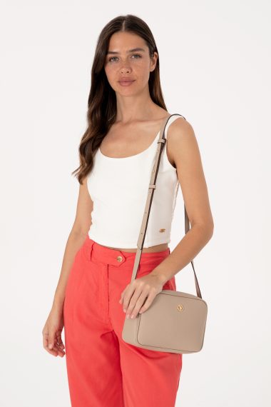 کیف رودوشی  بژ  استاندارد فیت  زنانه یو اس پولو | US POLO ASSN