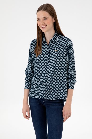 پیراهن  لاجورد  رگولار  زنانه یو اس پولو | US POLO ASSN