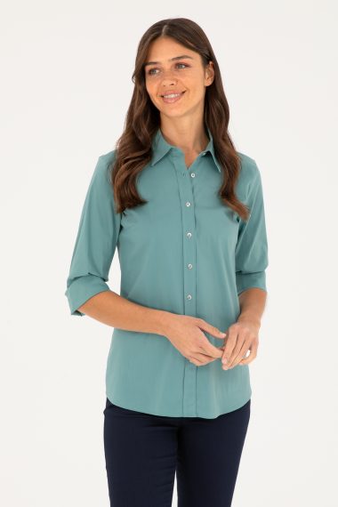 پیراهن  نعناعی  اندامی  زنانه یو اس پولو | US POLO ASSN