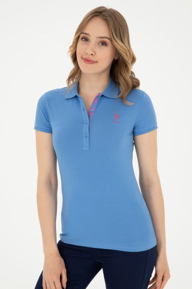 پولوشرت  آبی تیره  اندامی  زنانه یو اس پولو | US POLO ASSN