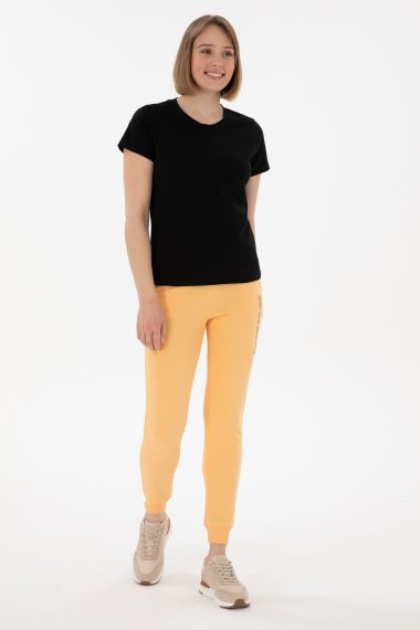 شلوار ورزشی جاگر  زرد  اندامی  زنانه یو اس پولو | US POLO ASSN