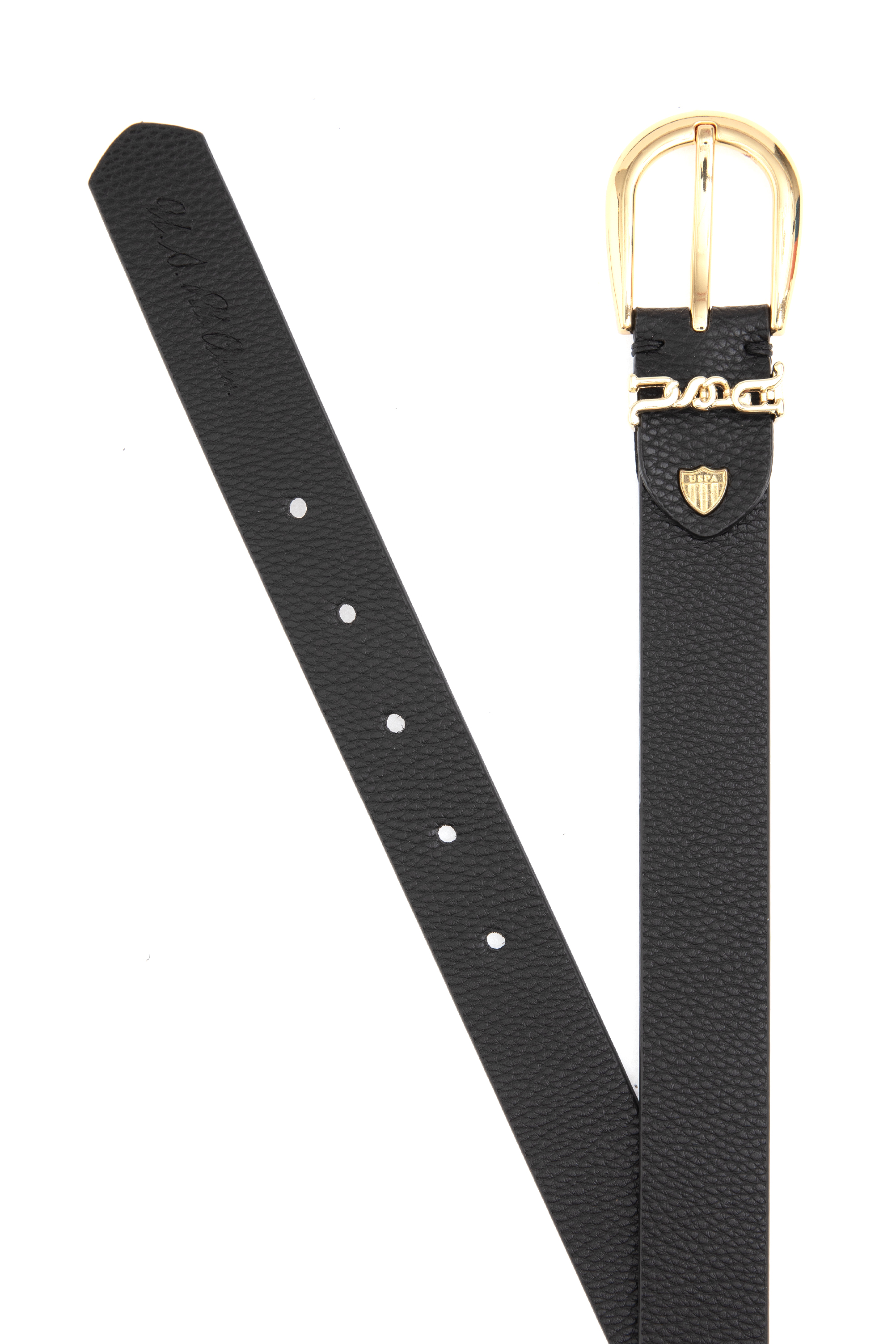 کمربند سیاه استاندارد فیت زنانه یو اس پولو | US POLO ASSN