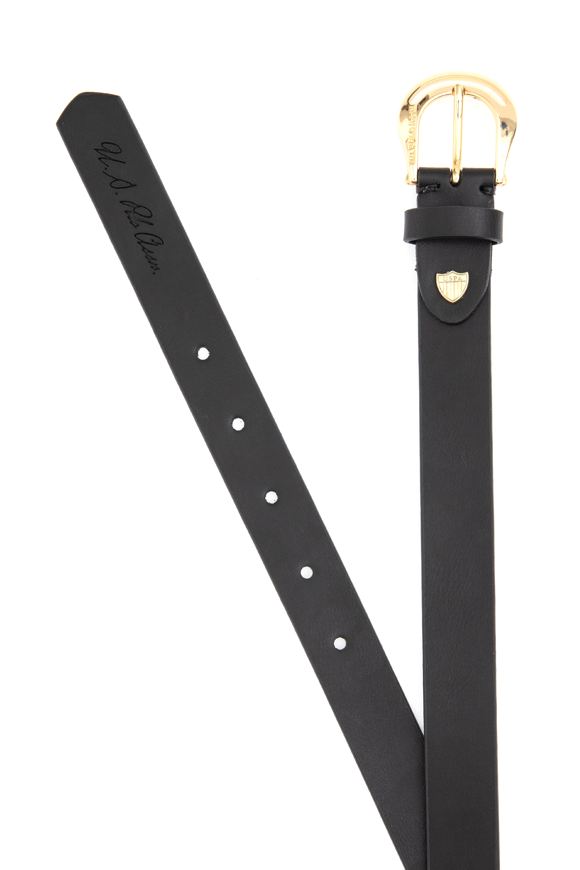 کمربند سیاه استاندارد فیت زنانه یو اس پولو | US POLO ASSN