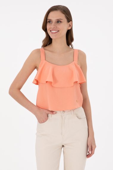 پیراهن  گل بهی  Crop Top  زنانه یو اس پولو | US POLO ASSN