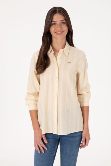 پیراهن  بژ  رگولار  زنانه یو اس پولو | US POLO ASSN