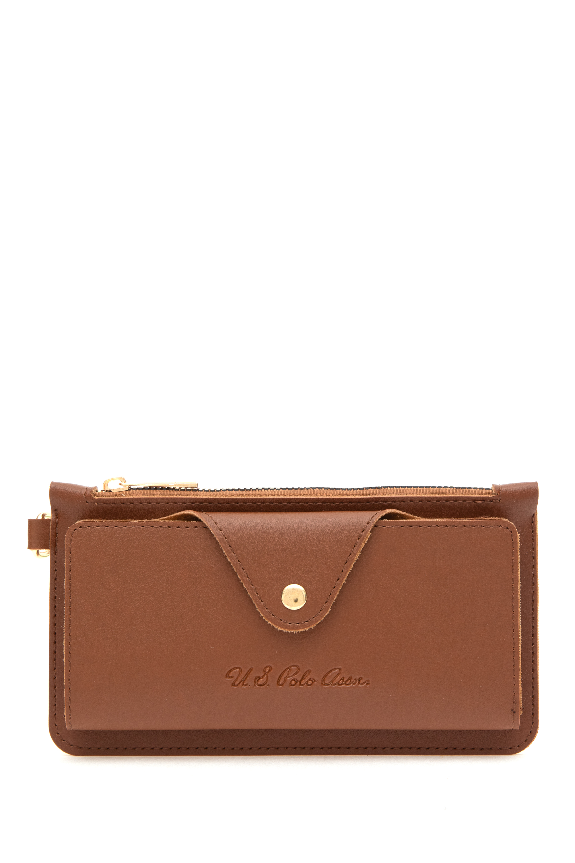 کیف پول قهوه ای روشن رگولار زنانه یو اس پولو | US POLO ASSN