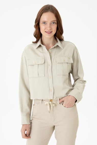 پیراهن  خاکستری  ریلکس  زنانه یو اس پولو | US POLO ASSN