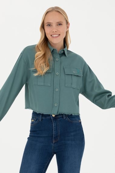 پیراهن  نعناعی  ریلکس  زنانه یو اس پولو | US POLO ASSN