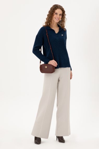 شلوار تریکو  خاکستری  Loose  زنانه یو اس پولو | US POLO ASSN