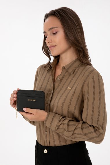 کیف پول  سیاه  رگولار  زنانه یو اس پولو | US POLO ASSN
