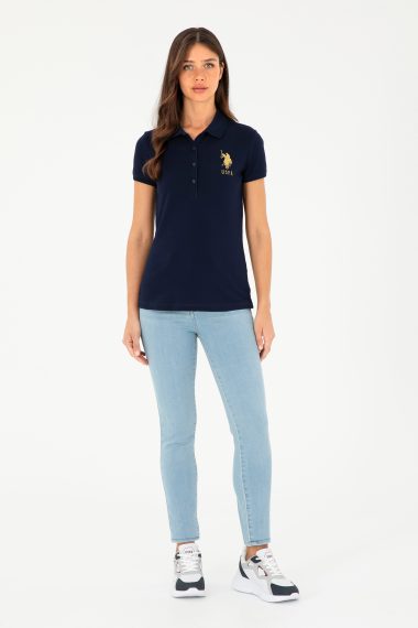 شلوار جین  سورمه ای روشن  اسکینی فاق بلند  زنانه یو اس پولو | US POLO ASSN