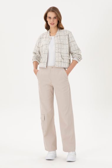 شلوار کانواس  خاکستری  Cargofit  زنانه یو اس پولو | US POLO ASSN