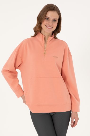 سویشرت  گل بهی  ریلکس  زنانه یو اس پولو | US POLO ASSN