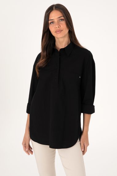 پیراهن  سیاه  رگولار  زنانه یو اس پولو | US POLO ASSN